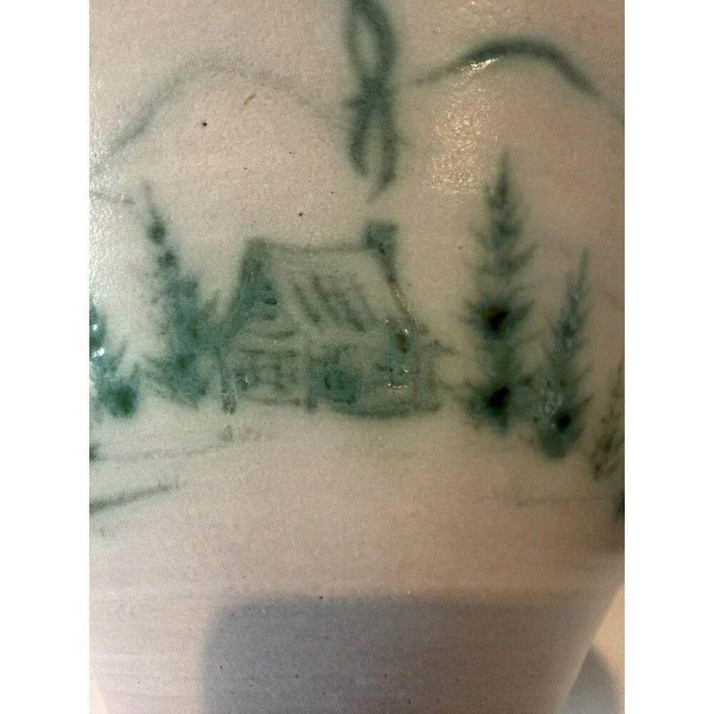 McWhirter Pottery NC Red Ware Bowl Mtn Cabin Vtg Folk Art Beautiful Studio 11.5x - Picture 15 of 16